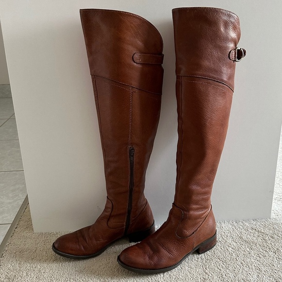 BROWN’S Italian Leather Over the Knee Boot Lavorazione Artigiana - Size 37 (6.5) - Picture 4 of 8